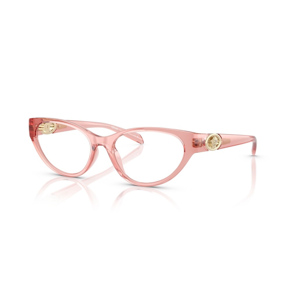 Versace VE3372U Eyeglasses Pink Acetate/Metal Rectangle - Picture 1 of 2